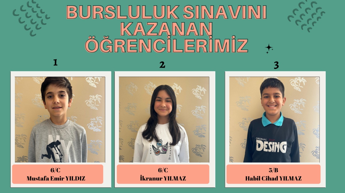 2024 BURSLULUK SINAVINI KAZANAN ÖĞRENCİLERİMİZ